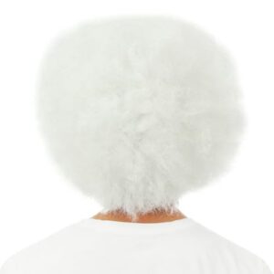 Alternative view of P'TIT CLOWN — Perruque Afro Blanche Disco Années 70