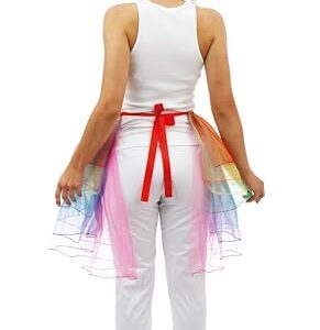 Alternative view of P’TIT CLOWN — Demi tutu arc-en-ciel adulte taille unique