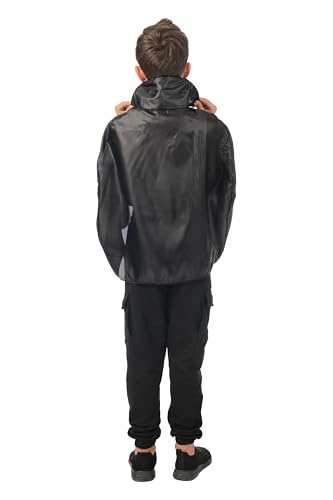 P'TIT CLOWN — Cape enfant noire 67 cm taille unique – Image 2