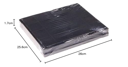 Lot de 2 filtres charbon 235x190mm AFFCAF16 AIRFORCE Hotte AIRFORCE AFFCAF16 WHIRLPOOL – Image 3