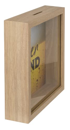 TIRELIRE — Cadre en bois motif bière 20 x 20 cm – Image 2