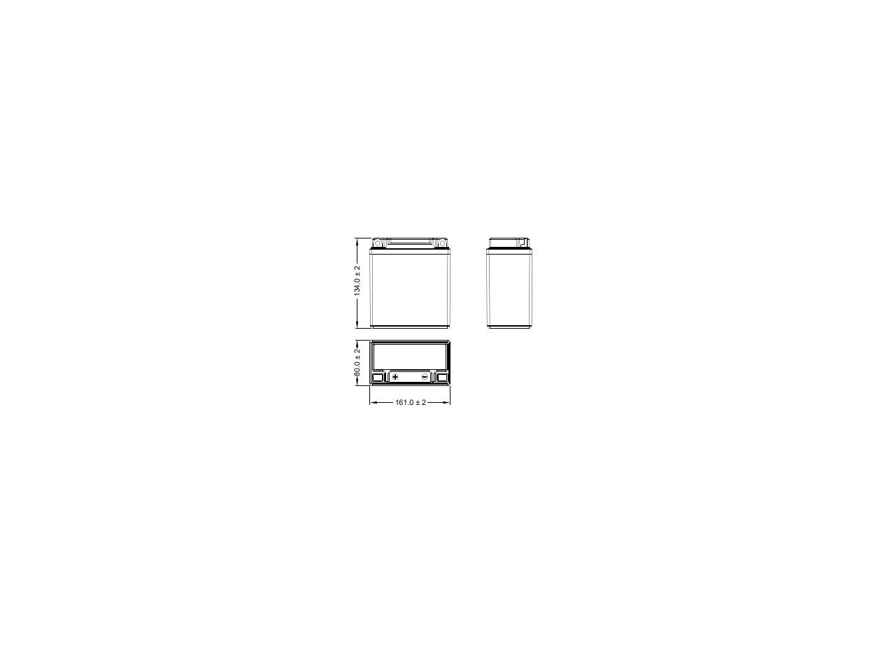 FULBAT BATTERIE MOTO FULBAT GEL FB12A-A/B (12N12A-4A-1) / YB12A-A 12V 12,6AH 155A – Image 3