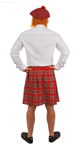 P'TIT CLOWN — Kilt d'Écossais rouge à carreaux taille unique – Image 2