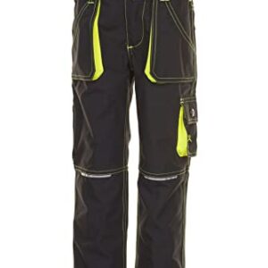 Junior Bundhose anthrazit/gelb 158/164