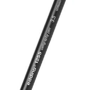 edding 1255 feutre calligraphie - bleu acier - 1 stylo - pointe calligraphique 3,5 mm - feutre pour papier, bois, terre cuite, toile - pour débutants, lettrage, bullet journals,cartes de vœux, agendas
