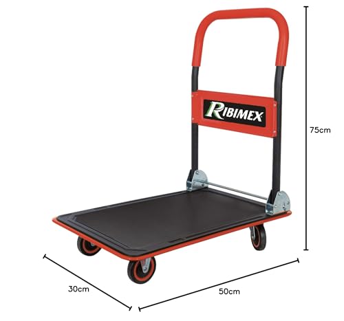 RIBIMEX PRCDT150 — Chariot Pliant 200 kg 4 Roues – Image 3