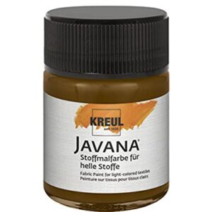 KREUL Javana Stoffmalfarbe für helle Stoffe Dunkelbraun 50 ml