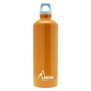 Alu. bottle Futura 0,75 L. - Blue cap - Orange bottle