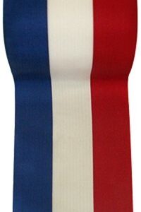 susurrus Artificielles - Ruban aux Couleurs du Drapeau français - Largeur 66 mm - Rouleau de 25 m