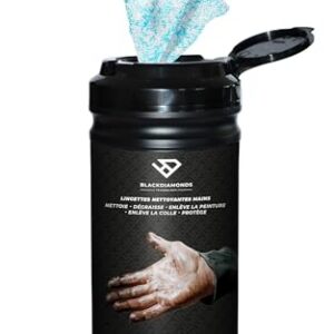 POT 80 LINGETTES Abrasive NETTOYANT MAIN