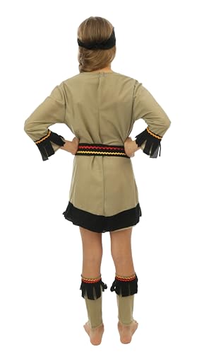 P'TIT CLOWN — Déguisement enfant indienne luxe 10/12 ans – Image 2