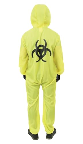 P’TIT CLOWN — Déguisement Chimiste Danger Biologique S-M – Image 2