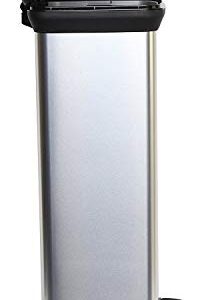 Alternative view of CURVER Decobin — Poubelle à pédale 50L aspect métal