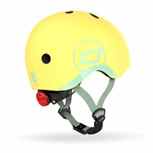 Scoot & Ride SR-Casque XS vélo Mixte, Citron Vert, 45 BIS 51cm