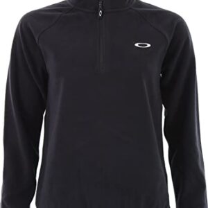 WMN RIDGE ½ ZIP FLEECE - L - BLACKOUT