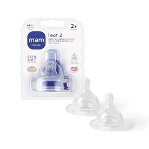 MAM — Tétines anatomiques en silicone débit 2 x2