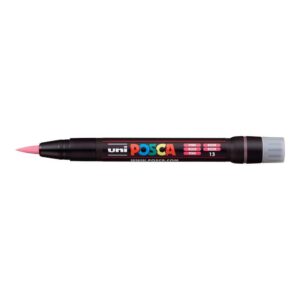 UNI-BALL Marqueur pinceau Brush POSCA PCF350 1-10mm Rose