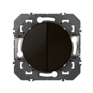 Poussoir double dooxie 6A 250V~ - finition noir