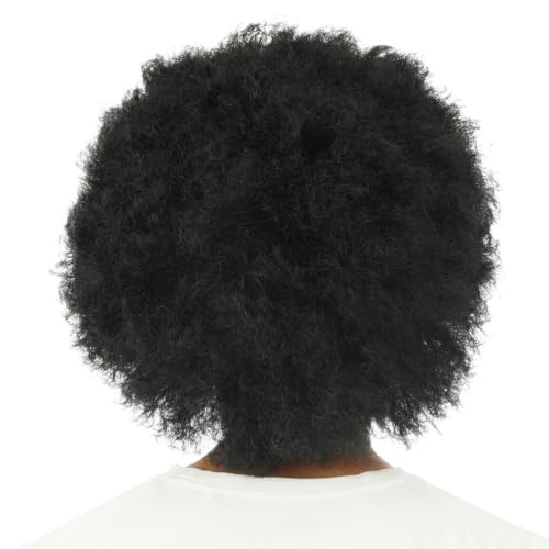 P'TIT CLOWN — Perruque afro noire années 70 – Image 2
