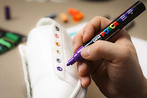 UNI-BALL POSCA — Marqueur pointe ogive fine 0,9-1,3 mm abricot – Image 4