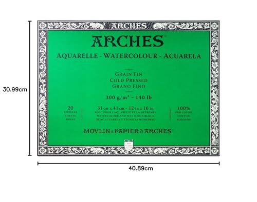 ARCHES Aquarelle — Bloc 20 feuilles 31x41 cm 300 g/m² – Image 7