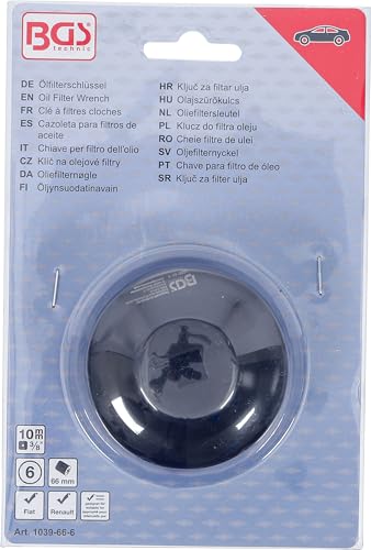 BGS — Clé à filtre cloche Ø 66 mm six pans – Image 3