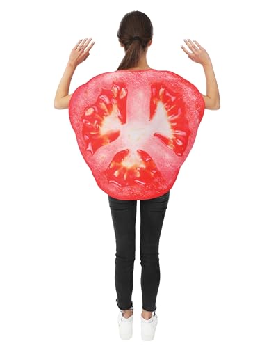 P'TIT CLOWN — Costume Tomate Adulte Taille Unique – Image 2