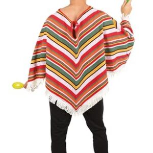 Alternative view of P'TIT CLOWN — Poncho mexicain adulte taille unique