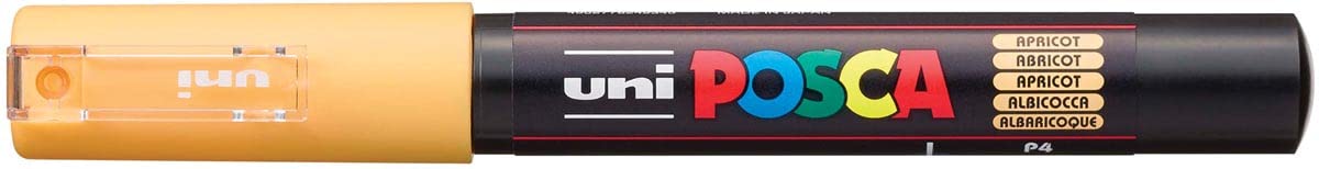 uni-ball Marqueur Uni Posca 186720 - Pointe ogive extra fine - 0,7 mm - Abricot