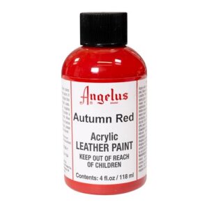 Acrylic Leather Paint - Autumn Red - 4 flacon(s)