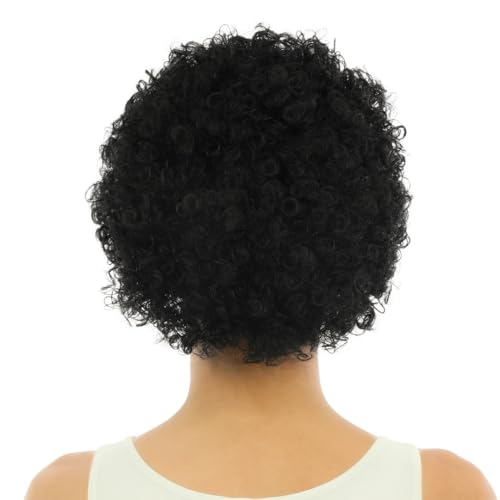 P'TIT CLOWN — Perruque Courte Frisée Noire – Image 2