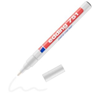 EDDING Marqueur 751 Peinture Largeur de trait : 1-2 mm Blanc