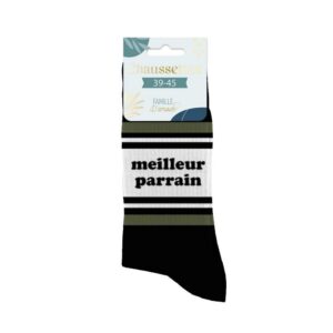 STC, Chaussettes homme - Meilleur Parrain (taille unique 39-45)