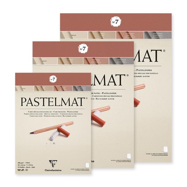 CLAIREFONTAINE Pastelmat n°7 — Bloc collé 12 feuilles 30x40 cm – Image 6