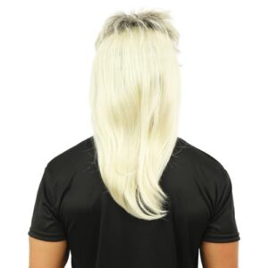 Alternative view of P’TIT CLOWN — Perruque Mulet Années 80 Blonde