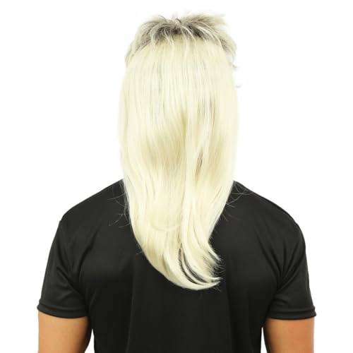 P’TIT CLOWN — Perruque Mulet Années 80 Blonde – Image 2