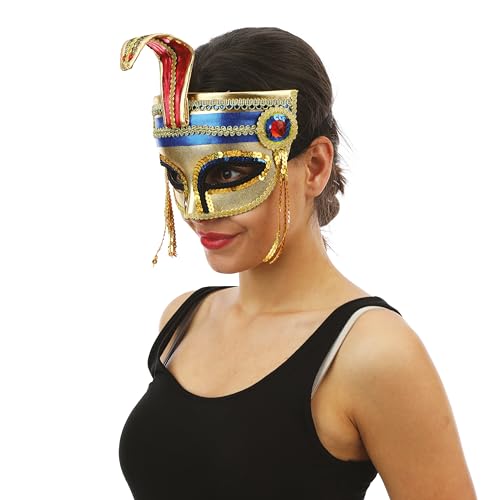 P'TIT CLOWN — Demi-masque pharaonne femme or – Image 2