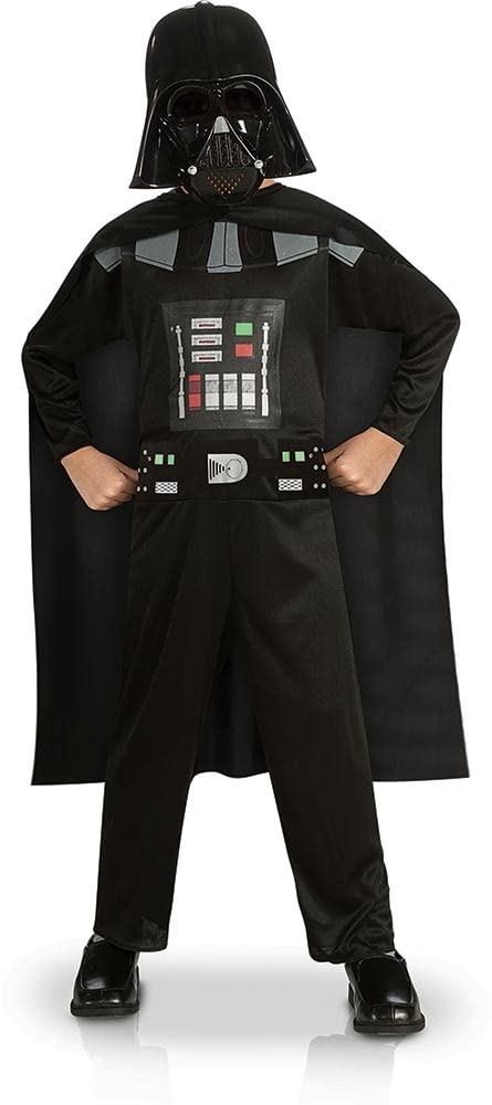 RUBIE'S Star Wars Officiel - Déguisement Entrée de Gamme Dark Vador (Enfant) - Taille 7-8 ans Carnaval