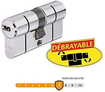 Abus Eurocilindro puntos niquel Doble Embrague 40 x 40 – Image 4