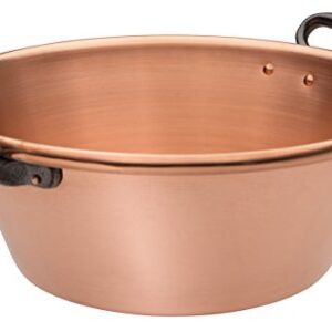 207031 BASSINE A CONFITURE CUIVRE 40CM 12L / TOUS FEUX SAUF INDUCT.