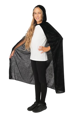 P'TIT CLOWN — Cape enfant à capuche effet velours 110 cm – Image 2