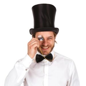 Alternative view of P'TIT CLOWN — Monocle cerclé or avec chaîne métal Taille unique