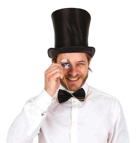 P'TIT CLOWN — Monocle cerclé or avec chaîne métal Taille unique – Image 2