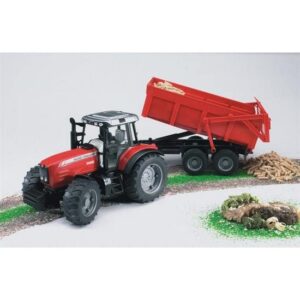 Alternative view of BRUDER Massey Ferguson 7480 — Tracteur avec remorque benne