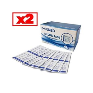 Tampons imprégnés d'alcool à 70%/ boite de 100