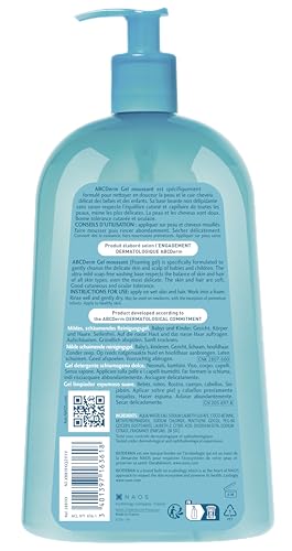 BIODERMA ABCDerm — Gel moussant sans savon flacon pompe 1 L – Image 2