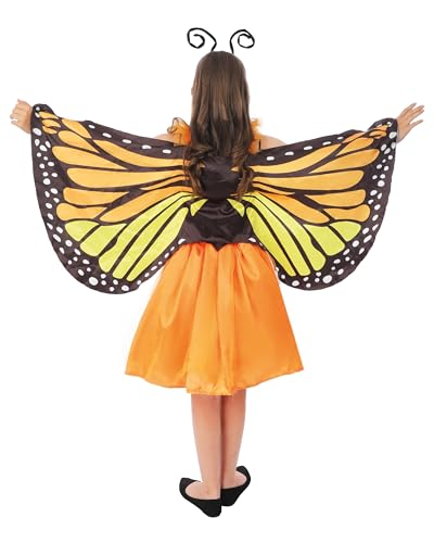 P'TIT CLOWN — Déguisement Papillon Fille Orange 10/12 ans – Image 3