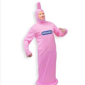 DEGUISE TOI - Déguisement préservatif adulte - 1 Combinaison - Taille Unique - Rose - Déguisements adultes - 100% polyester - Laver à la main -