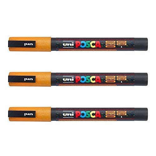 Posca - Marqueurs PC-3 M Uni-Ball - Gamme complète de 40 couleurs disponibles (Lot de 3)