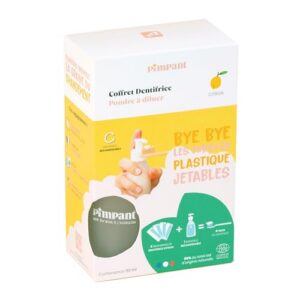 Coffret dentifrice citron — 1 bouteille et 4 sticks